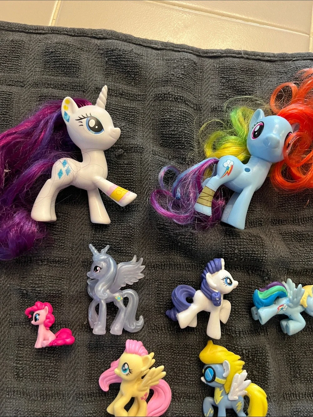 My Little Pony Assorted Kids Toy Figures - Colorful Rainbow & Purple Set